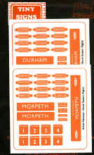 Durham/Morpeth Station Signs