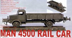 1:72 MAN 4500 with Rail wheels 