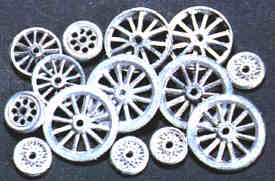 Assorted cast wheels x 14