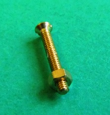10BA countersunk brass bolts & nuts x 10 (1/2-inch/12.7mm)