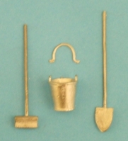 1:32 Broom, Long-handled shovel,Bucket