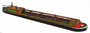 70ft Motor Power Coal Boat Kit  