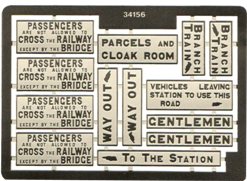 GWR Etched Station Signs 1:43