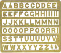 G.W.R Etched Brass Station Nameboard Lettering 1:43