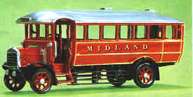 Midland Red white-metal or resin bus kits by W&T WTP21
