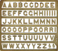 Etched Alphabet Letters 