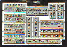 G.W.R. Etched Station Signs 
