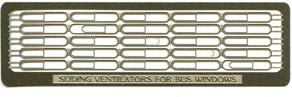 'Sliding' Windows etching x 1 - Rounded ends