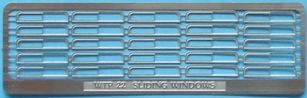 'Sliding' Windows etching x 1 - Squared ends