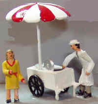 1:76 Ice-cream Cart and Figures