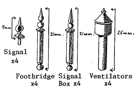 Assorted finials x 16