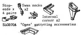 'Ogee' guttering accessories 
