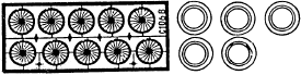 Cast wheels & etched spokes - 10.55mm diameter